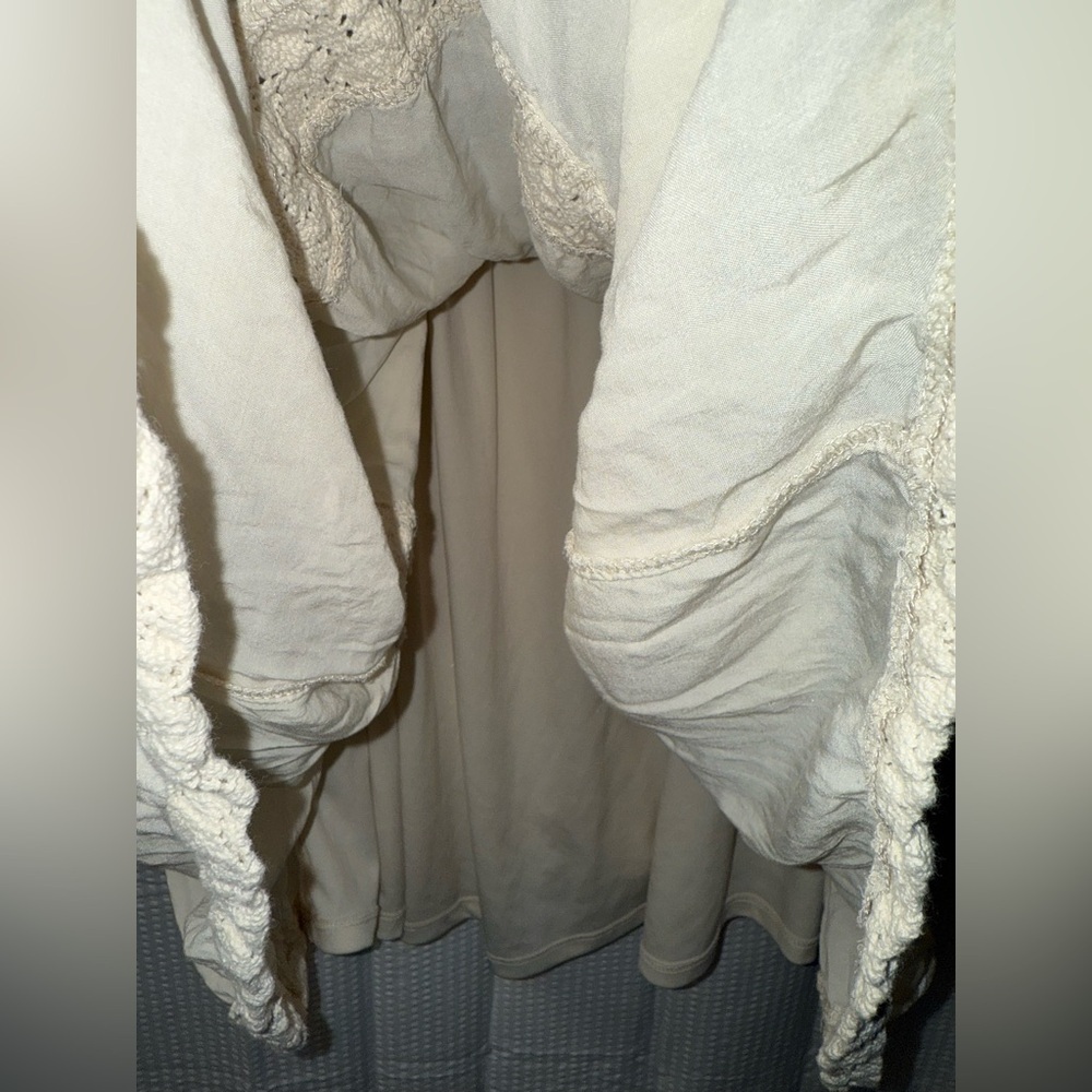 Torrid Size 0 Ivory Smocked Crochet Dress - Picture 5 of 8
